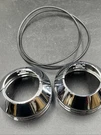 Genuine Harley Davidson Chrome Decorative Fork Joint Covers Oem 45415-82. Fixed Price $29.99.