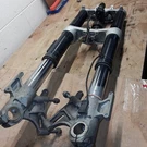 Ktm Motorcycle 2007 Superduke 990 Oem Complete Fork Set Part# 14187C13. Fixed Price $445.00.