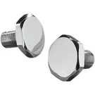 Drag Specialties Chrome Slider Tube Caps Motorcycle Street Bike 71584-SC1. Fixed Price $29.91.