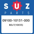 09100-10131-000 Suzuki BOLT(10X33) 0910010131000, New Genuine Oem Part. Fixed Price $31.43.