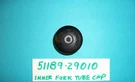 1971-77 Suzuki TC125/TC185/TS185 Fork Tube Rubber Cap #51189-29010 (nos). Fixed Price $18.95.