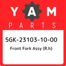 5GK-23103-10-00 Yamaha Front Fork Assy (r.h) 5GK231031000, New Genuine Oem Part. Fixed Price $994.72.