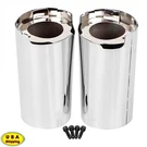 Chrome Front Upper Fork Slider Covers Cow Bells Fit Harley Touring Road King. Fixed Price $58.98.