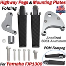 For Yamaha FJR1300AE Mounting Plates & Folding Highway Pegs Kit. Fixed Price $45.99.