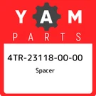 4TR-23118-00-00 Yamaha Spacer 4TR231180000, New Genuine Oem Part. Fixed Price $16.53.