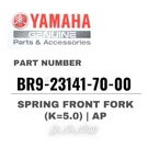 Yamaha Genuine Oem Parts Spring Front Fork Ap BR9-23141-70-00 YZ125. Fixed Price $141.21.