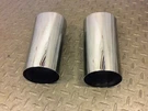 Drag Specialties Chrome Fork Tube Sliders Covers DS-222898. Fixed Price $30.00.