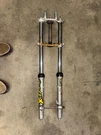 83-03 Kawasaki KX-60 Front Forks And Triple Clamps, 44006-1101. Fixed Price $175.00.