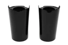 V-twin Black 49MM Fork Boots Cow Bells Slider Covers Harley Touring 14-17. Fixed Price $73.58.