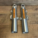 Harley Davidson Showa Lower Fork Sliders G5H3-00-L & G5H3-00-R (right Left). Fixed Price $100.00.