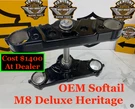 Oem 2018-2026 Harley M8 Softail Deluxe Heritage 49MM Triple Tree Models Frontend. Fixed Price $499.95.