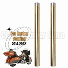 2X Gold Fork Tubes 2014-2022 Harley Touring Street Glide Road 45500341. Fixed Price $199.99.