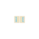Flu Designs Upper Fork Tube Decals - Cyan Blue/white, Kyb 01014. Fixed Price $8.19.