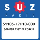 51103-17H10-000 Suzuki Damper Assy,fr Fork,r 5110317H10000, New Genuine Oem Part. Fixed Price $1035.77.