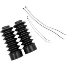 Drag Specialties 0406-0095 Black Fork Boots 39MM X 7" Long. Fixed Price $38.43.