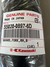 Kawasaki Oem 55020-0897-6D Guardforkrhblack. Fixed Price $18.74.