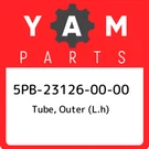 5PB-23126-00-00 Yamaha Tube, Outer (l.h) 5PB231260000, New Genuine Oem Part. Fixed Price $399.17.