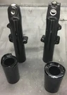 Harley Street Road Electra Glide Fork Tubes Sliders Legs Gloss Black Powder Coat. Fixed Price $245.95.