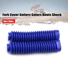 Blue Rubber Front Fork Motorcycle Shock Absorber Dust Cover Gaiters Gators Boots. Fixed Price $16.12.