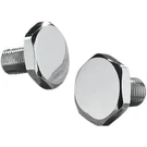 Drag Specialties Chrome Slider Tube Caps For 1978-2017 Harley Davidson Flst. Fixed Price $29.91.
