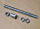 Triumph Non Qd Rear Wheel Spindle W1281 37-1281 Unit TR6 T120 1963-66 With Nuts. Fixed Price $64.63.