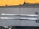 1970-76 Kawasaki G4 Kv 100 Front Fork Suspension Shock Set Silver #44001-071-15. Fixed Price $165.00.