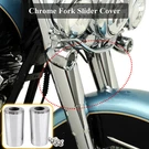 Chrome Fork Slider Covers Harley Road Street Electra Glide Heritage Softail. Fixed Price $58.98.