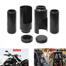 Full Fork Cover Tubes Caps Set Harley Softail Fxsb Breakout 2013-2017. Fixed Price $67.69.