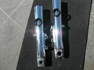 Harley Oem Touring Lower Forks Tube Slider Front Polished 2000-2013. Fixed Price $279.00.