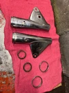 74 -76 Honda CB-750K Fork Covers Headlight Brackets, 51602-341-701XW. Fixed Price $40.00.