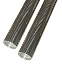 Harley Davidson Fork Tubes, 49MM 24-7/8" Black Carbon Fiber, 2" Over Stock. Fixed Price $500.00.