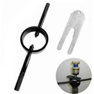 Universal Motorcycle Fork Spring Compressor Tool And Oil Level Kit. Fixed Price $18.99.