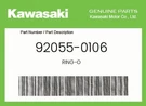 Kawasaki Genuine Ring-o 92055-0106. Fixed Price $6.70.