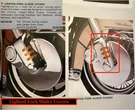 00-13 Harley Heritage Touring Chrome Front Lighted Fork Lower Legs Slider Covers. Fixed Price $49.95.