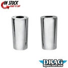 Drag Specialties 0411-0012 Chrome Fork Slider Covers Extended +2". Fixed Price $99.46.