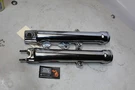 91-99 Harley Fxwg Fxst Oem Chrome Lower Fork Tube Slider Set. Fixed Price $225.00.