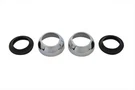 Chrome 39MM Fork Boot Cover Dust Shield Kit Harley-davidson. Fixed Price $55.99.